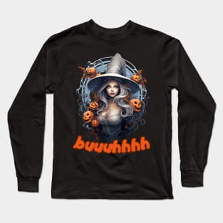 Buuhhhh-Halloween Haunt Long Sleeve T-Shirt